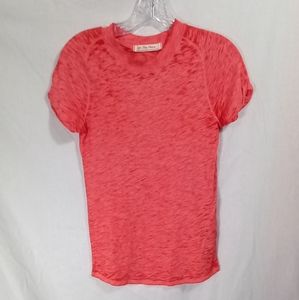 We The Free Pink Short Sleeve Crewneck Tee- Size M